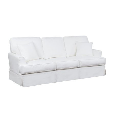 SUNSET TRADING Sunset Trading SU-78341-81 Ariana Slipcovered Sleeper Sofa  Performance White SU-78341-81